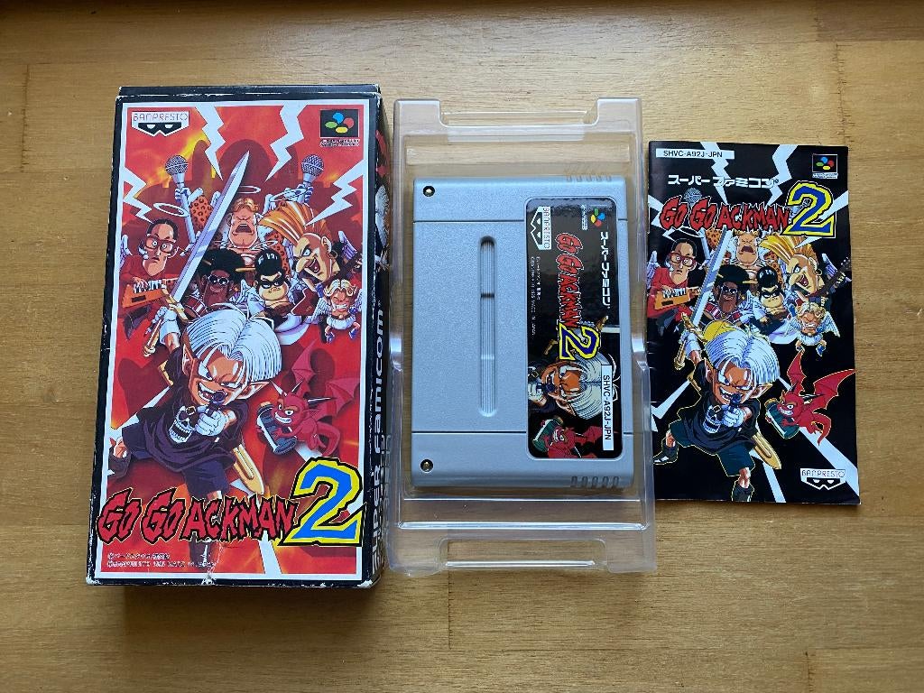 go go ackman 2 super famicom, Spelcomputers en Games, Games | Nintendo Super NES, Zo goed als nieuw, 1 speler, Vanaf 3 jaar, Ophalen of Verzenden