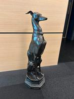 Prachtig bronzen beeld van een hazenwindhond, Tuin en Terras, Ophalen, Gebruikt, Overige materialen