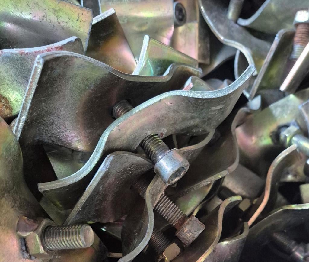 Bouwhek klem €0,50/€1,- per stuk, Doe-het-zelf en Verbouw, Overige Doe-het-zelf en Verbouw, Gebruikt, Ophalen