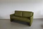 1x Leolux Timandra Bank 2,5 zits/172cm Groen Leder - Staal, Niet ingevuld, Gebruikt, Minder dan 75 cm, 150 tot 200 cm