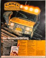 Advertentie Camel Trophy 1983 met Range Rover, Verzenden, Zo goed als nieuw, Motoren