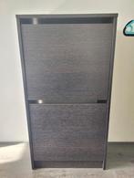 Schoenenkast met 2 kleppen - Donkerbruin, Ophalen, Gebruikt, Modern