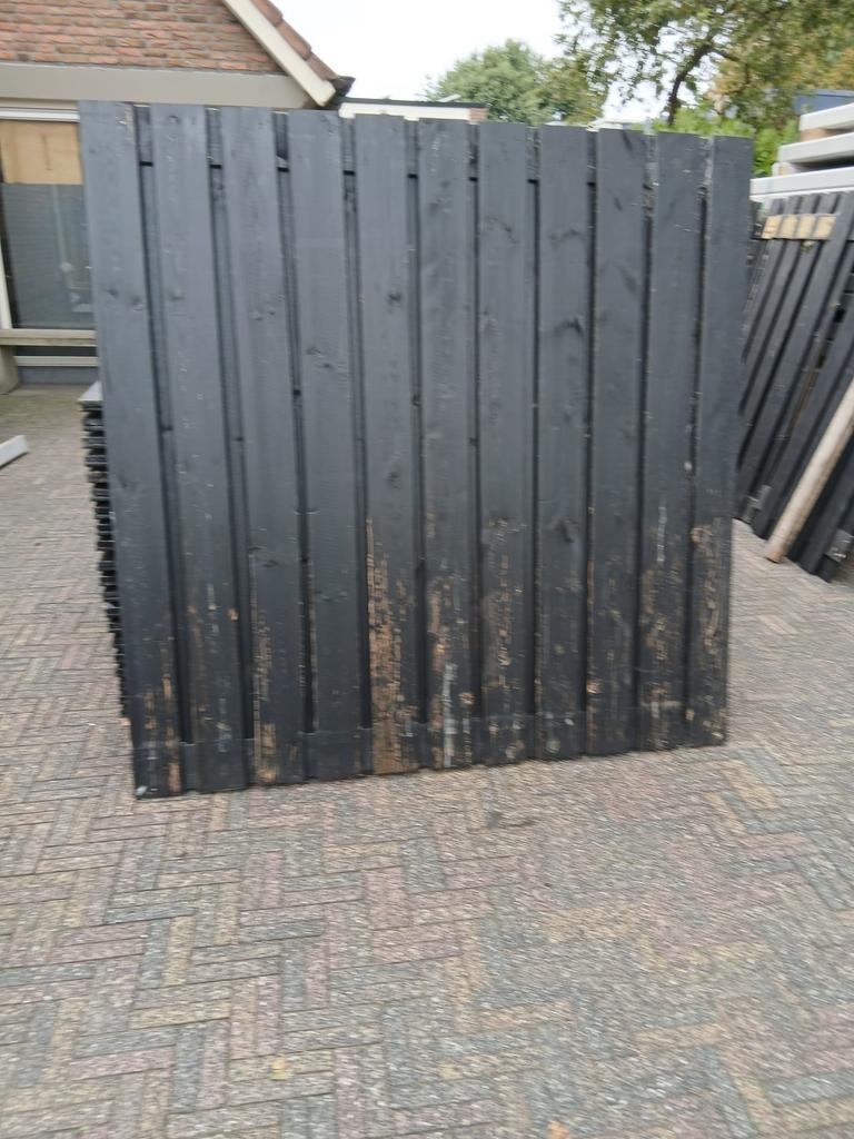 Zwarte tuinschermen 1.80 m x 1.80 m, Ophalen, 1 tot 2 meter, Minder dan 3 meter, Nieuw