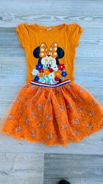 Leuk rokje en shirtje voor Koningsdag maat 128-134. 7-9 jaar, Ophalen of Verzenden, Zo goed als nieuw, Meisje, Jurk of Rok