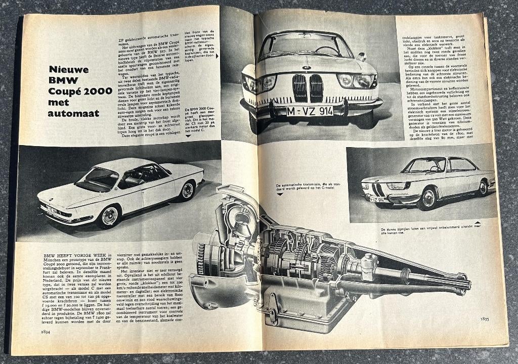 BMW E9 2000 CS in Autokampioen 1965, Gelezen, Ophalen of Verzenden, Autokampioen, BMW