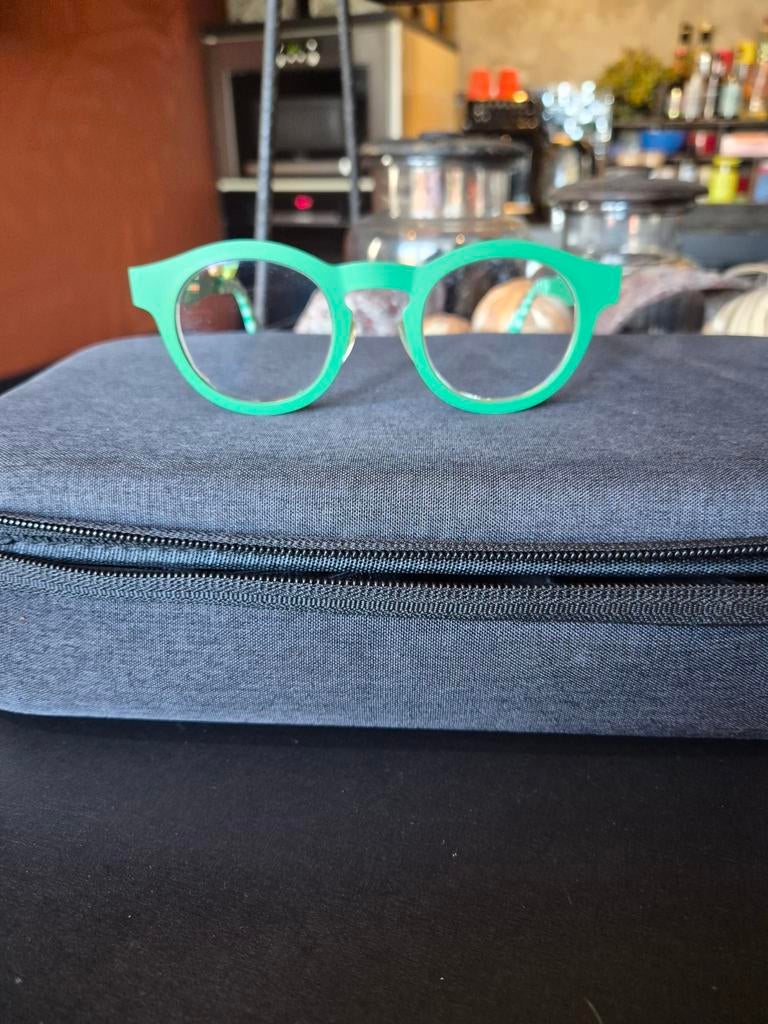 Brilmontuur etnia groen, Sieraden, Tassen en Uiterlijk, Zonnebrillen en Brillen | Dames, Ophalen of Verzenden, Zo goed als nieuw