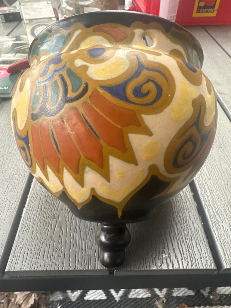Te koop hangpot plateel aardewerk, Arnhemse,, Antiek en Kunst, Ophalen