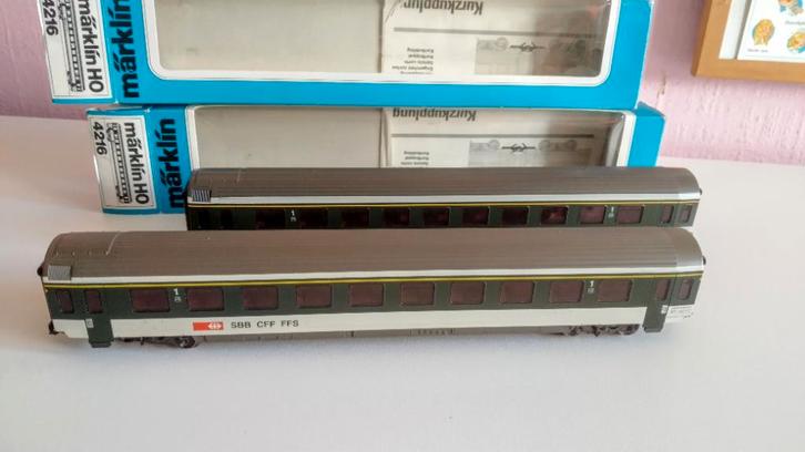 Märklin SBB rijtuigen 1e klasse, Hobby en Vrije tijd, Modeltreinen | H0, Gebruikt, Wagon, Wisselstroom, Märklin, Ophalen