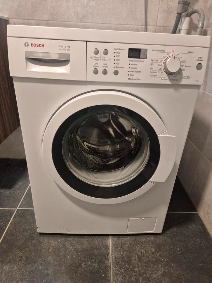 Bosch Serie 6 VarioPerfect Wasmachine  - met garantie, Witgoed en Apparatuur, Wasmachines, Zo goed als nieuw, Voorlader, 6 tot 8 kg