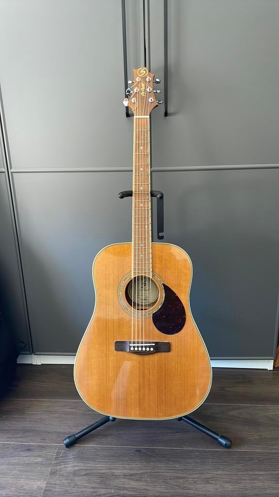 Samick Greg Bennett D-7 akoestische gitaar – massief top, Ophalen, Zo goed als nieuw, Western- of Steelstringgitaar