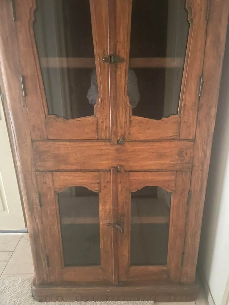 Teak houten indiaas kastje, Ophalen of Verzenden