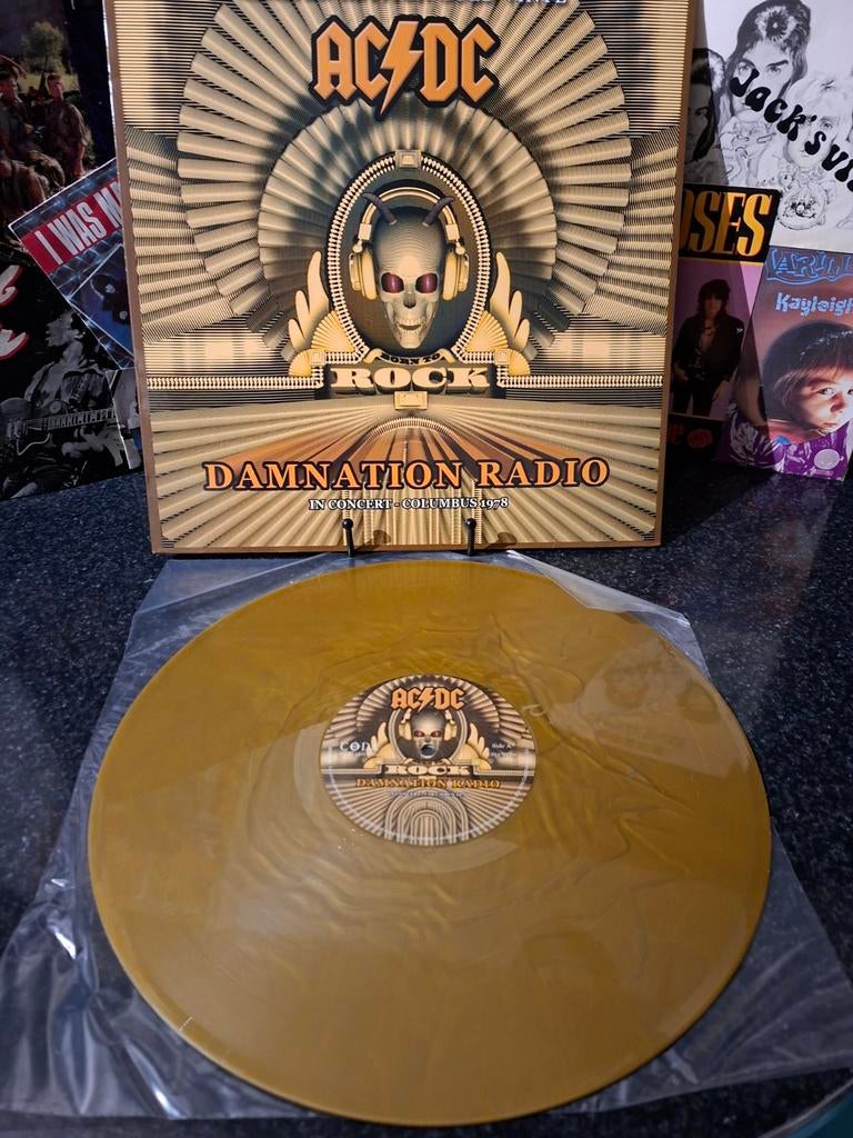 AC/DC - Damnation Radio (Goud Vinyl) Live  2016, Ophalen of Verzenden, Nieuw in verpakking, Overige formaten, Poprock