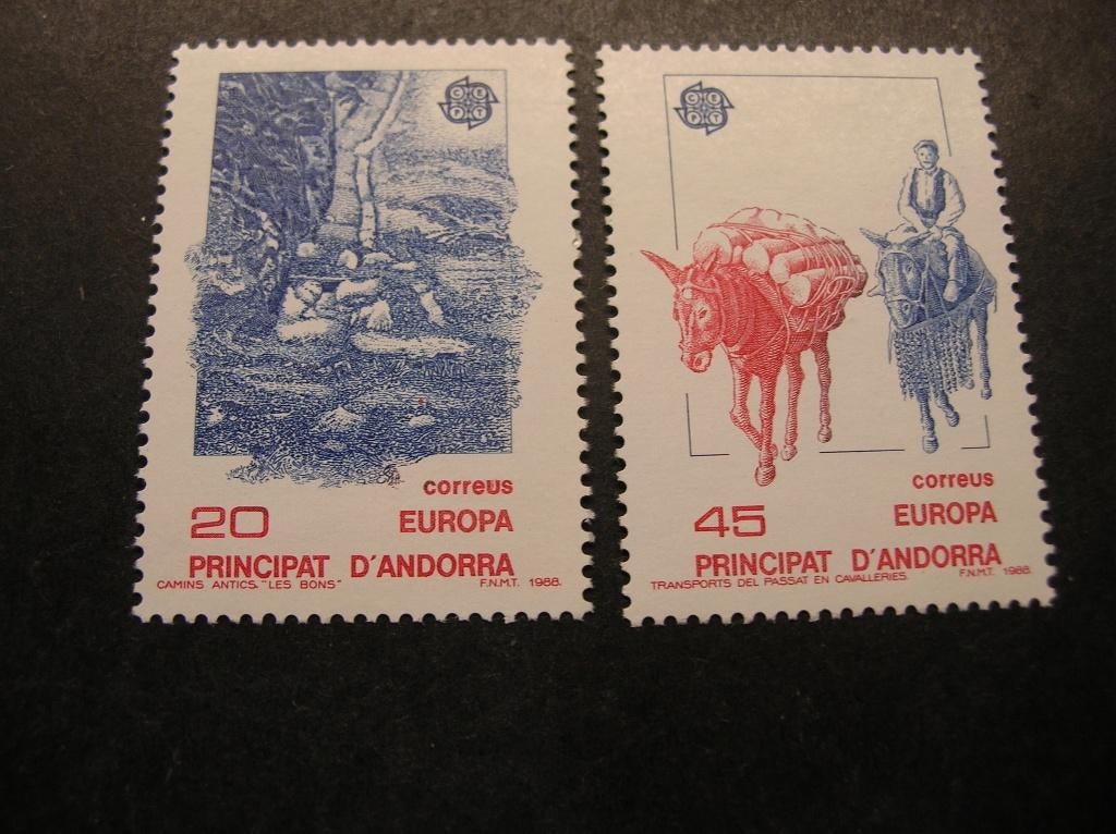 Cept/Verenigd Europa Spaans Andorra, Verzenden, Overige landen, Postfris