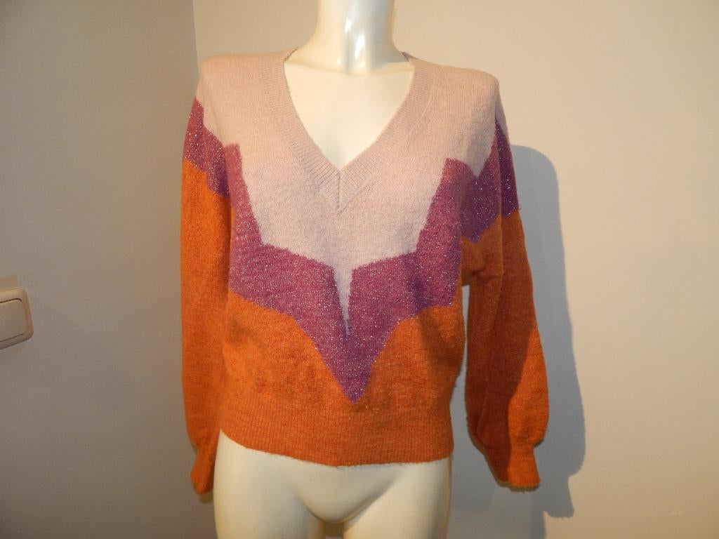 Dante 6 gebreide trui 3 kleuren glinster in de stof casual M