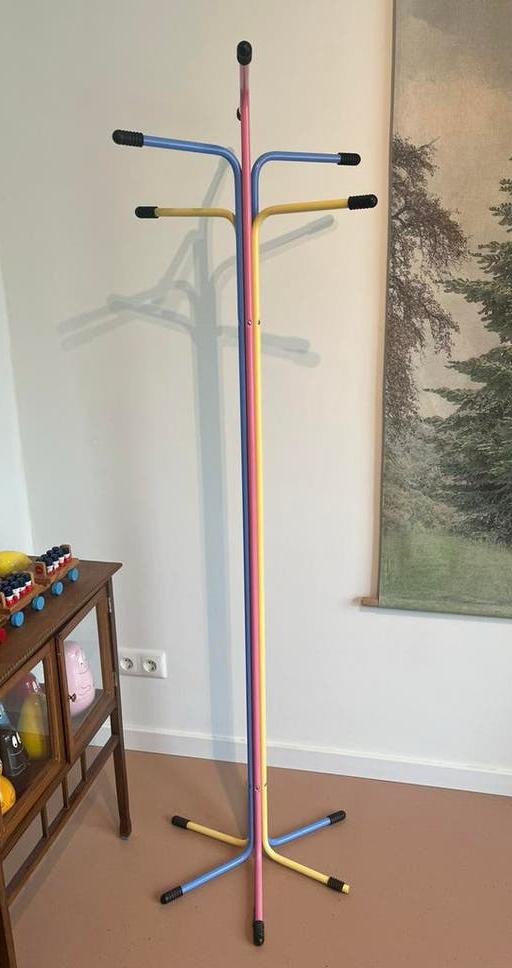 Design kapstok, vintage IKEA zeldzame pastelkleur, Zo goed als nieuw, Minder dan 100 cm, Metaal, Ophalen