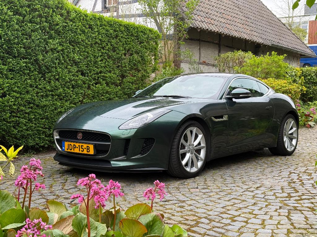 Jaguar F-type 3.0 V6 2016 British Racing Green, Auto's, Jaguar, Automaat, Achterwielaandrijving, F-type, Zwart