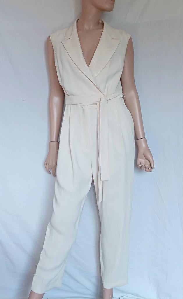 PESERICO Jumpsuit , Maat 36 - 38, Kleding | Dames, Jumpsuits, Verzenden, Zo goed als nieuw, Maat 36 (S), Wit