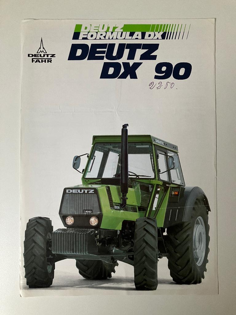 Deutz trekker tractor folder brochure, Ophalen of Verzenden, Gelezen