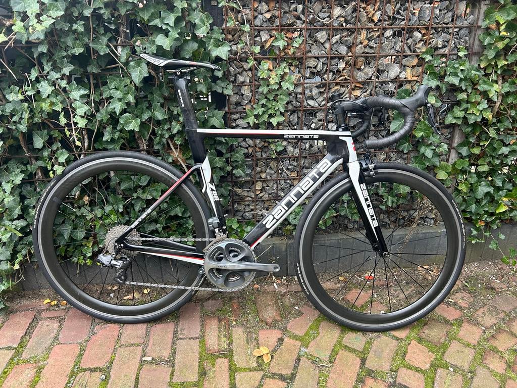 Zannata racefiets met Shimano Di2, Fietsen en Brommers, Fietsen | Racefietsen, Gebruikt, Carbon, Heren, Overige maten