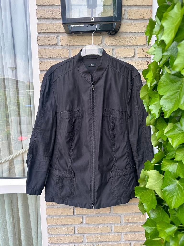 Gerry Weber jas | blazer | zwart | maat 48, Kleding | Dames, Zwart, Maat 46/48 (XL) of groter, Ophalen of Verzenden, Zo goed als nieuw