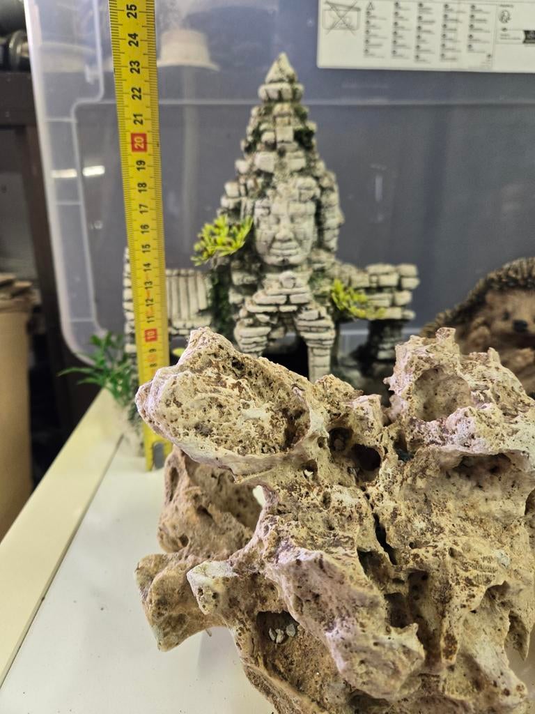 Rots en huisje aquarium, Ophalen, Leeg aquarium