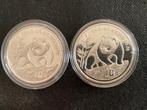 China panda 1990, Ophalen of Verzenden, Oost-Azië, Setje, Zilver