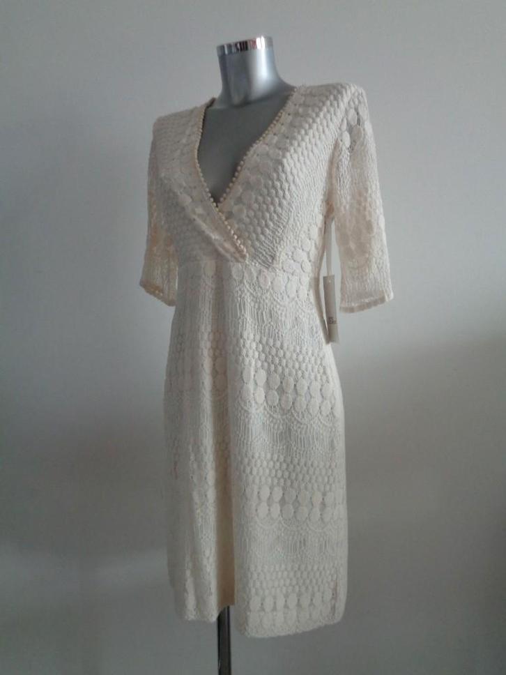 Ana Alcazar roomwitte jurk maat 38 Nieuw met kaartje, Kleding | Dames, Jurken, Nieuw, Maat 38/40 (M), Knielengte, Ophalen of Verzenden