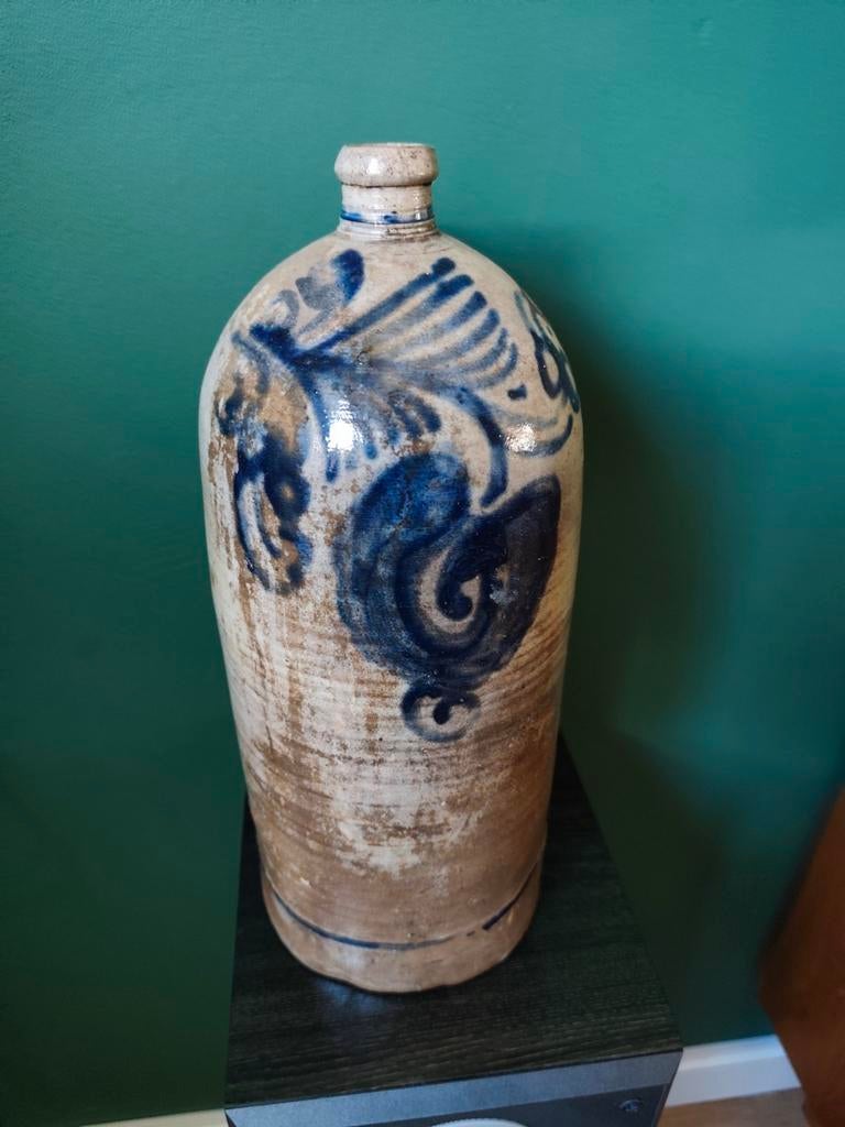 Práchtige grote antieke 19e eeuwse Sipe stenen kruik, Antiek en Kunst, Antiek | Vazen, Ophalen