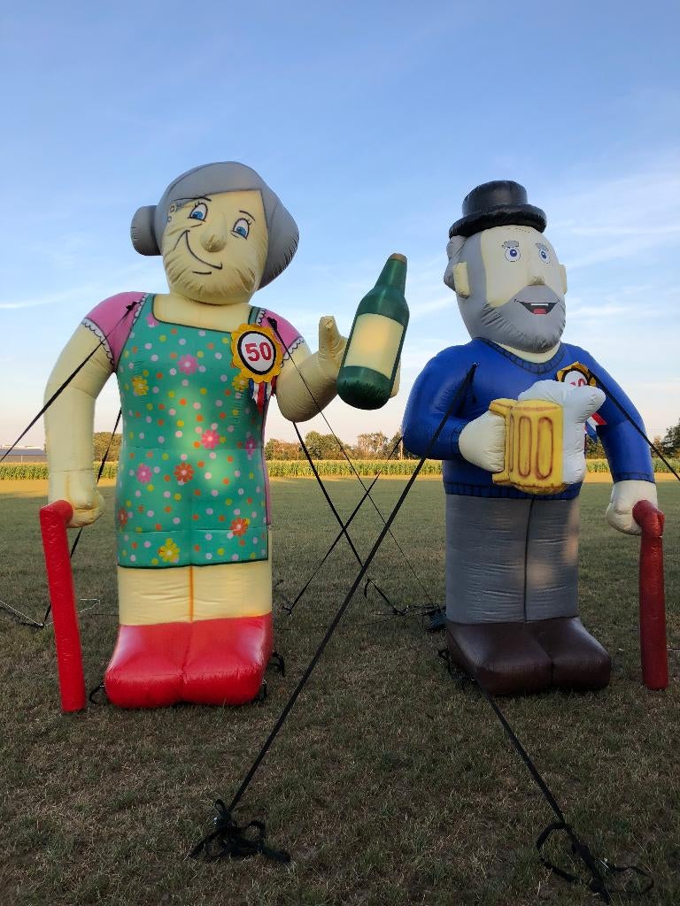 50 jaar ? Huur een Abraham of Sarah, Jarig, Opblaasbaar, Pop, Ophalen, Zo goed als nieuw, Abraham of Sarah