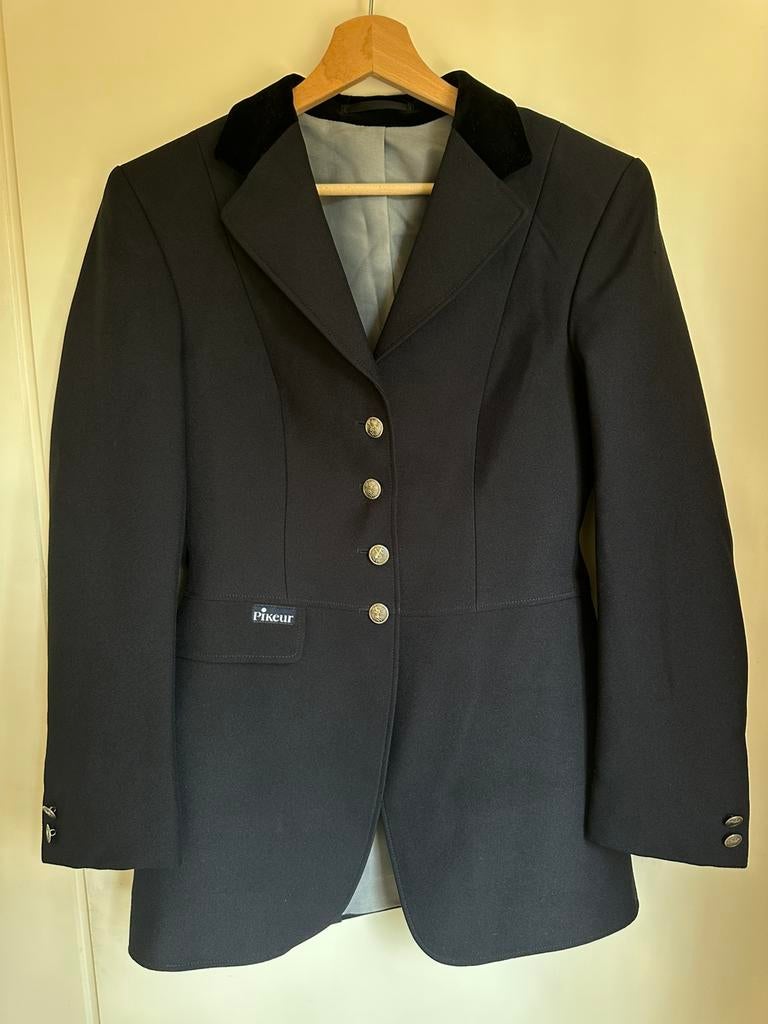 Pikeur wedstrijd jasje donkerblauw maat 36, Dieren en Toebehoren, Ophalen of Verzenden, Zo goed als nieuw, Dressuur, Bovenkleding
