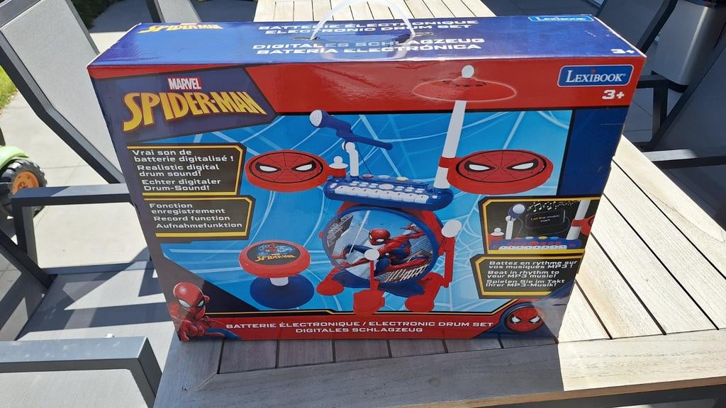 Marvel Spiderman Elektronisch Drumstel Lexibook, Kinderen en Baby's, Speelgoed | Overig, Ophalen, Nieuw, Jongen