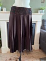 Sonia Bogner bruine plissé rok M 38 winter, Maat 38/40 (M), Bruin, Verzenden, Bogner