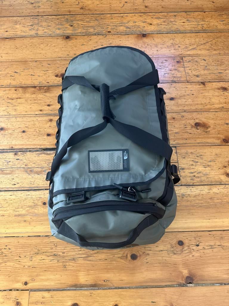The North Face reistas L/G 95 Liter donkergroen, 30 cm of meer, Gebruikt, Ophalen of Verzenden, 60 tot 80 cm