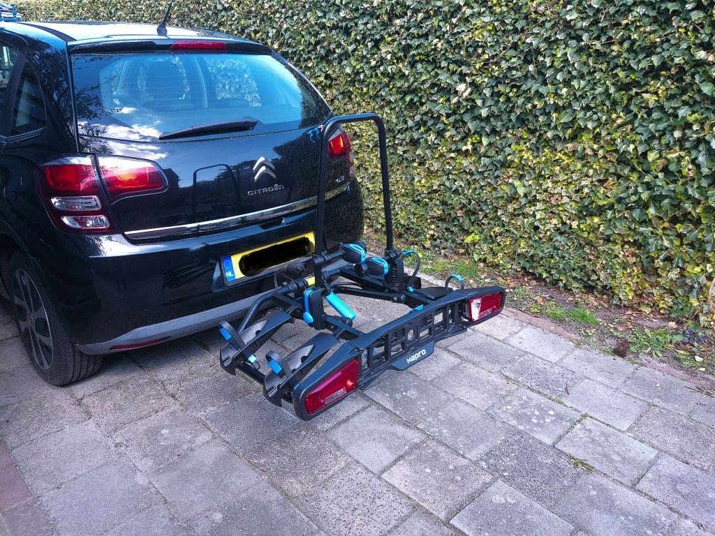 Hapro Fietsdrager, Auto diversen, Fietsendragers, Ophalen, Zo goed als nieuw, 2 fietsen, Trekhaakdrager