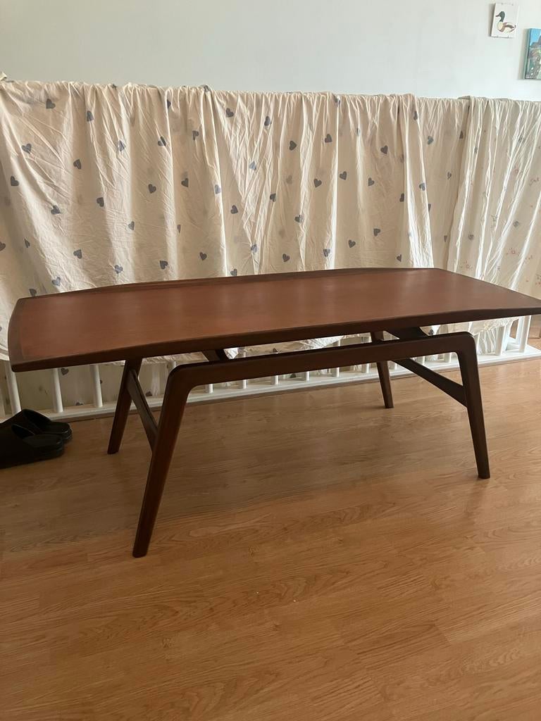 Warm Nordic Surfboard Salontafel, Ophalen, 100 tot 150 cm, Eikenhout, 50 tot 100 cm