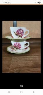 Yet by ter steege 2x kop en schotel bloem €7,50, Ophalen of Verzenden