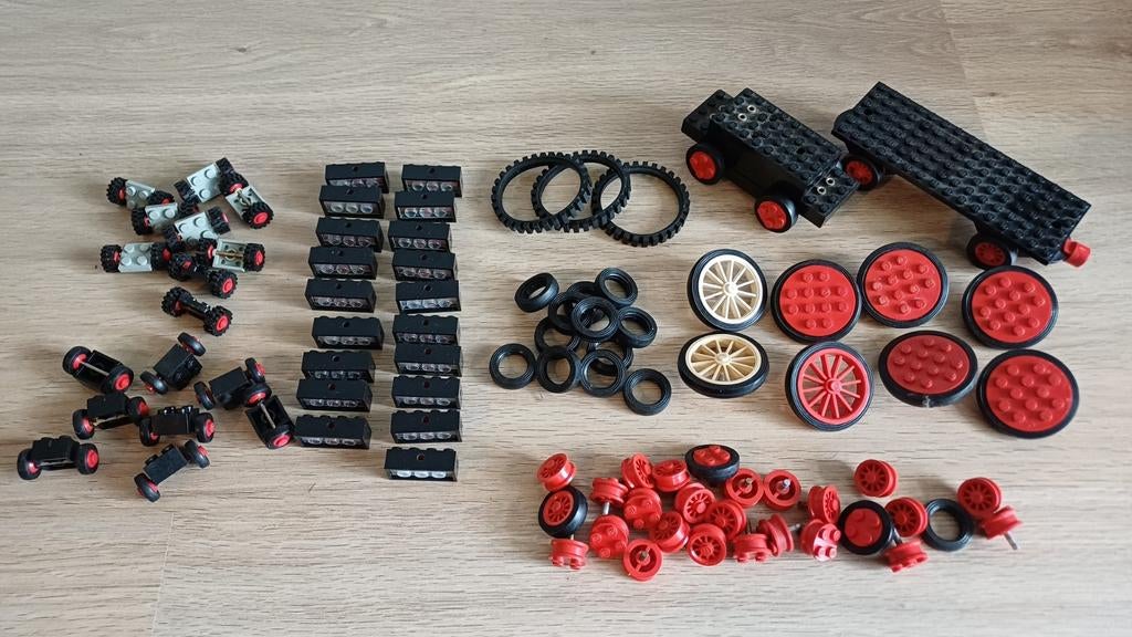 Lego Onderdelen - Diverse Wielen en Banden, Ophalen of Verzenden, Gebruikt, Losse stenen, Lego