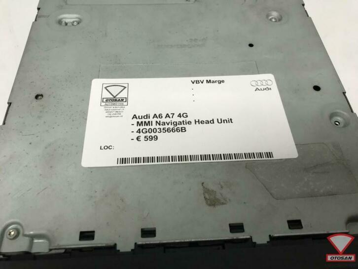 audi a6 a7 4g mmi navigatie head unit 4g0035666b, Auto-onderdelen, Dashboard en Schakelaars, Gebruikt, AUDI AG, Auto-Union-Strasse 1
85045  Ingolstadt, DE