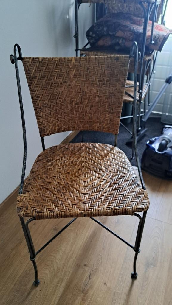 Stalen stoelen, Ophalen of Verzenden, Zwart