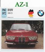 Az1 autokaart bmw 2000 cs ( 1962 - 1972 ), Ophalen of Verzenden, Zo goed als nieuw, Auto's