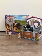 Schleich 42437 Horse Club paardenstal met paard en ruiter, Kinderen en Baby's, Speelgoed | Actiefiguren, Ophalen, Gebruikt