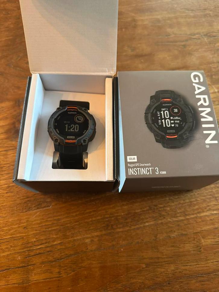 Garmin Instinct X3 solar, Sieraden, Tassen en Uiterlijk, Sporthorloges, Nieuw, Android, Zwart, Ophalen of Verzenden