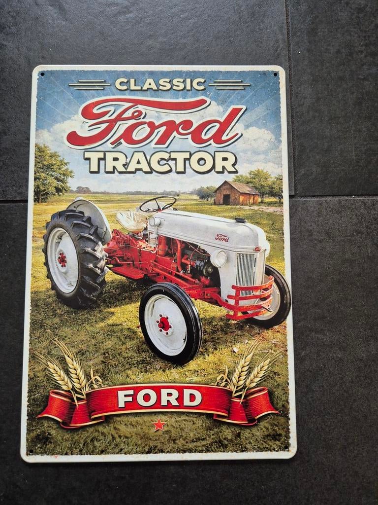 Ford tractor reclamebord, Ophalen of Verzenden, Nieuw, Reclamebord