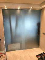 Glazen schuifdeur, Doe-het-zelf en Verbouw, Deuren en Horren, Binnendeur, Ophalen of Verzenden, Zo goed als nieuw, Schuifdeur