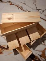 4 stuks nieuwe houten wijnkisten, Onbekend, Nieuw, Ophalen of Verzenden, Onbekend
