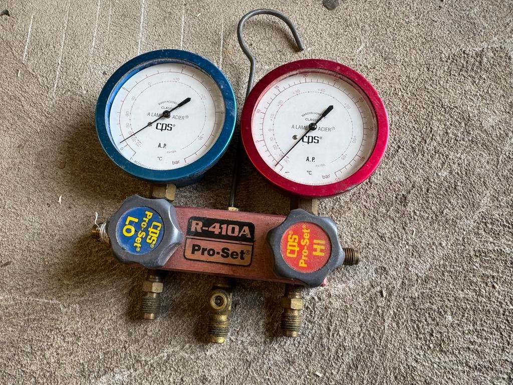 Koudemiddel Manifold Set R-410A Pro-Set CPS, Ophalen of Verzenden, Gebruikt, Druk