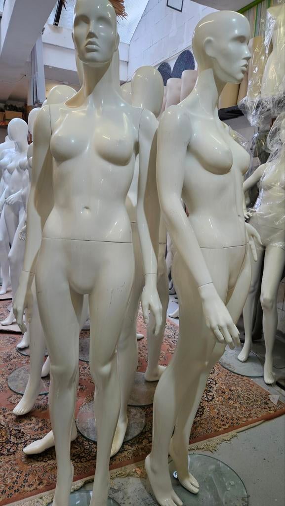 Hoogglans dames etalagepop paspop, Ophalen of Verzenden