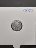 5 cent 1850 koningin Willem III, Koning Willem III, Zilver, Ophalen of Verzenden, Losse munt