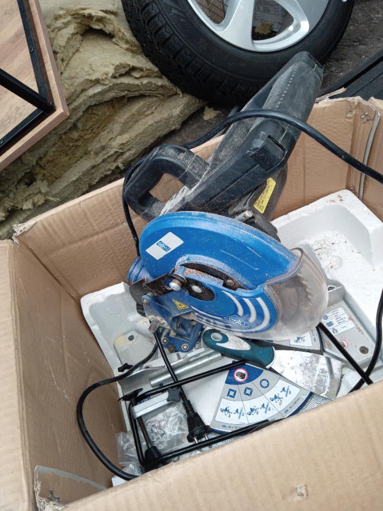 Afkortzaag, Doe-het-zelf en Verbouw, Gereedschap | Zaagmachines, Ophalen, Gebruikt, Afkortzaag, 30 tot 70 mm