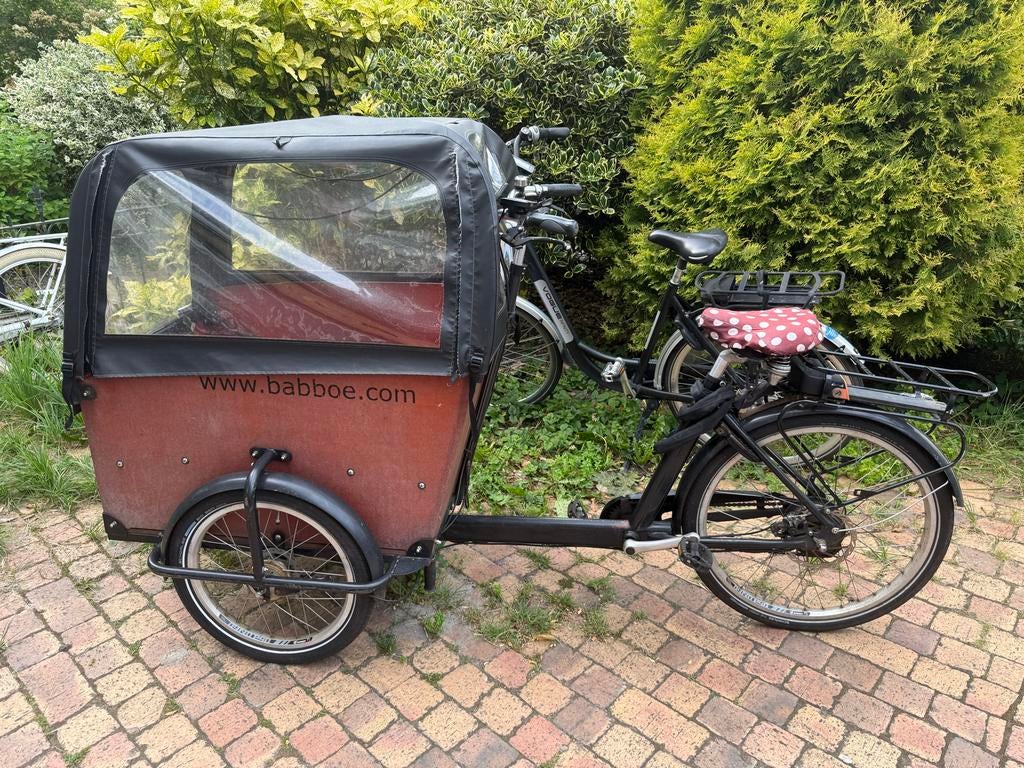 Babboe bakfiets 3 wieler, 4 kinderen of meer, Gebruikt, Elektrisch, Ophalen